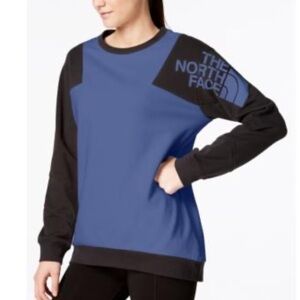 The North Face Blue and Black Crewneck